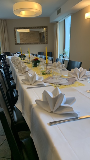 Liebevolle Tischdekoration im Restaurant SONNE-POST